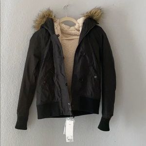 NWT Uniqlo Jacket w/ Fur Hood